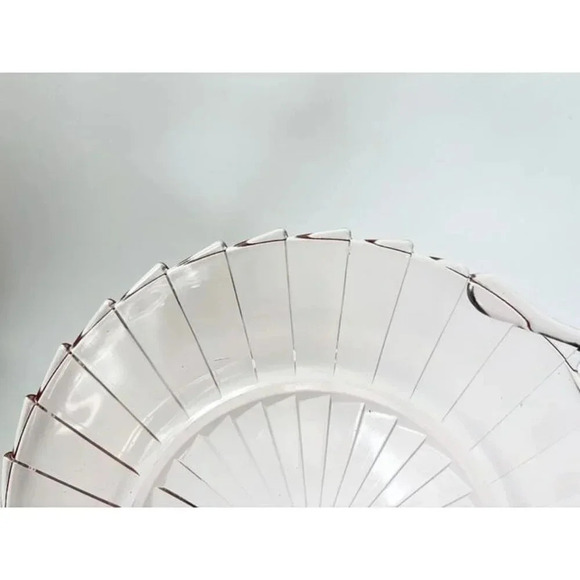 Sierra Pinwheel Jeannette Pink 1930's Depression Glass Decorative | Serving Plat - Picture 9 of 9
